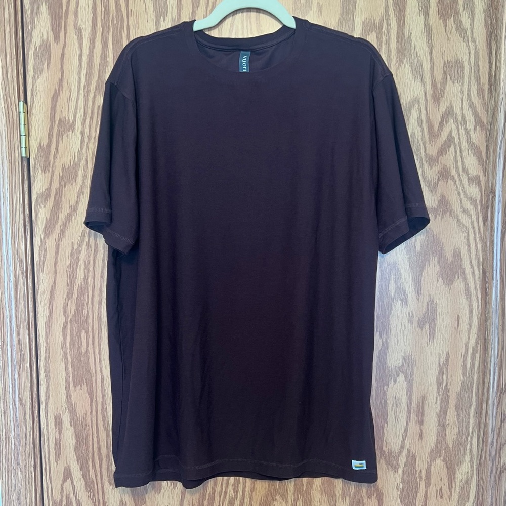 Vuori Men's Short Sleeve Crewneck T-Shirt - Brown